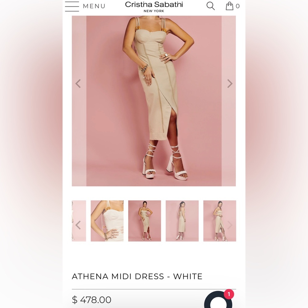 Cristina Sabatini Athena MIDI Dress - Picture 3 of 17